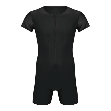 Men's Short Sleeve Full Body Suit Quick Dry Compression Swimwear by Wave & Hang