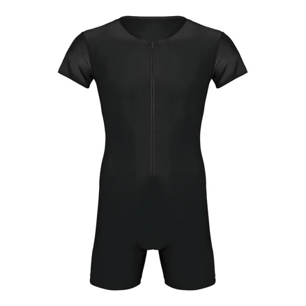 Men's Short Sleeve Full Body Suit Quick Dry Compression Swimwear by Wave & Hang