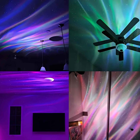 2-in-1 Galaxy & Ocean Wave Projector – LED Northern Lights Star Projector with Remote Control | Mood Light for Bedroom, Parties & Home Decor