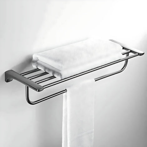 304 Stainless Steel Towel Rack Set – Rustproof & Modern Design by Wave & Hang