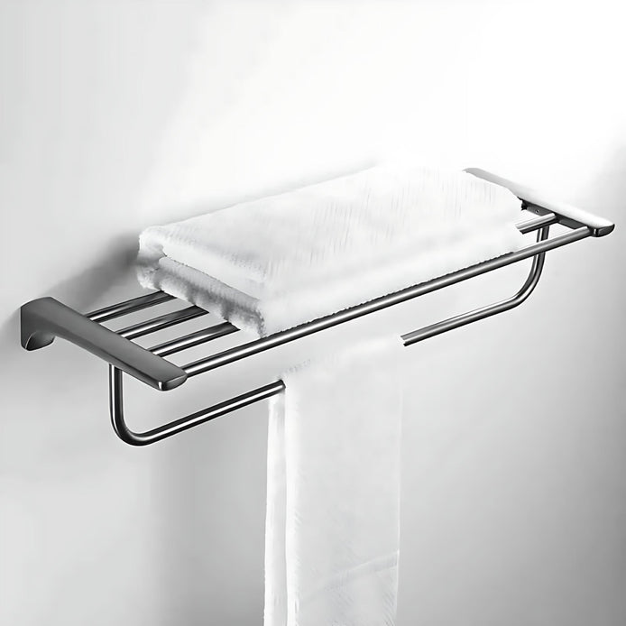 304 Stainless Steel Towel Rack Set – Rustproof & Modern Design by Wave & Hang