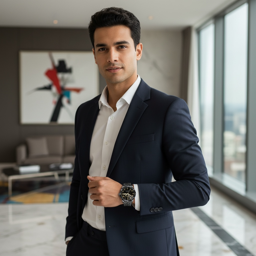 AquaTime Men's Waterproof Digital Watch | Stylish & Durable by Wave & Hang