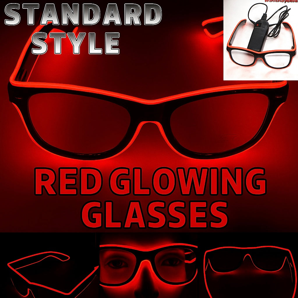LED Neon Glasses – Voice-Activated Party Shades for Raves by Wave & Hang