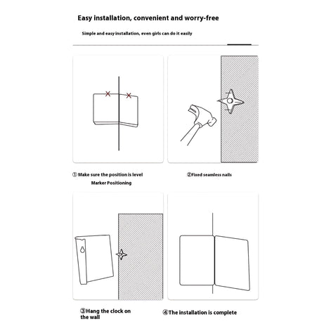 Modern Silent Quartz Wall Clock | Elegant LED Design for Home by Wave & Hang