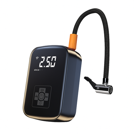 Portable Wireless Car Air Pump With Digital Display, 100W USB Rechargeable Inflator For Cars, Bikes, Motorcycles by Wave & Hang