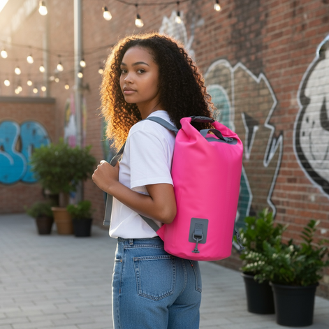 PVC Waterproof Dry Bag – Roll-Top, IPX Waterproof (5L–30L) by Wave & Hang