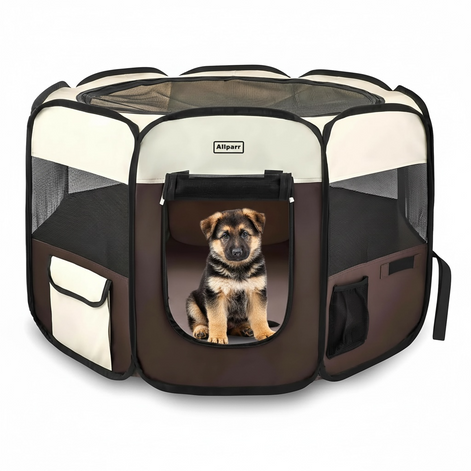 Aliparr Portable Pet Playpen - Foldable & Easy to Carry