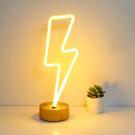 Neon LED Table Lamp for Bedroom – Cute Night Light for Kids and Adults | Colorful Neon Signs in Cactus, Rainbow, Unicorn, Cat, and Bat Shapes | USB & Battery Powered Home Décor Lamp