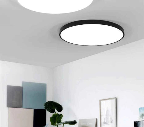 Modern LED Ceiling Light Fixture | Adjustable 3-Color Square Lighting for Bedroom & Living Room | Acrylic Flush Mount Lamp