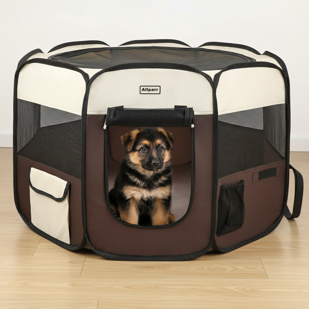 Aliparr Portable Pet Playpen - Foldable & Easy to Carry