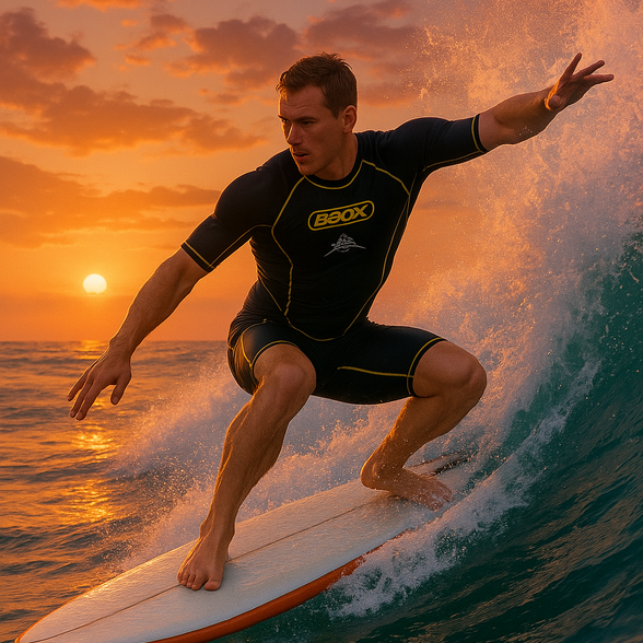Pro Surf – Men’s Back Zipper Neoprene Wetsuit (Short Sleeve Diving Suit)