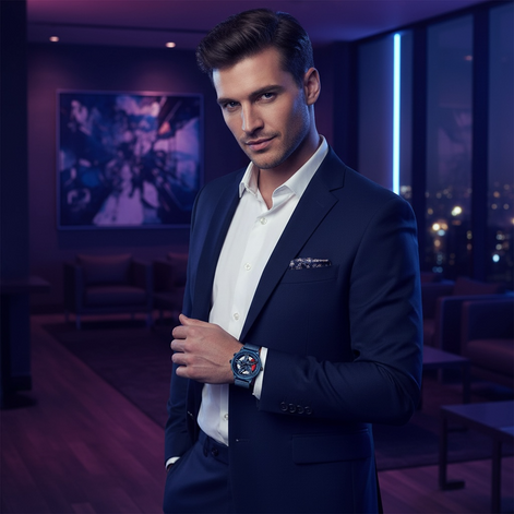 Men’s Waterproof Wheel Watch – Durable Stainless Steel Round Dial by Wave & Hang