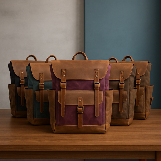 Vintage Canvas Backpack – Waterproof, Shockproof & Stylish Travel Bag