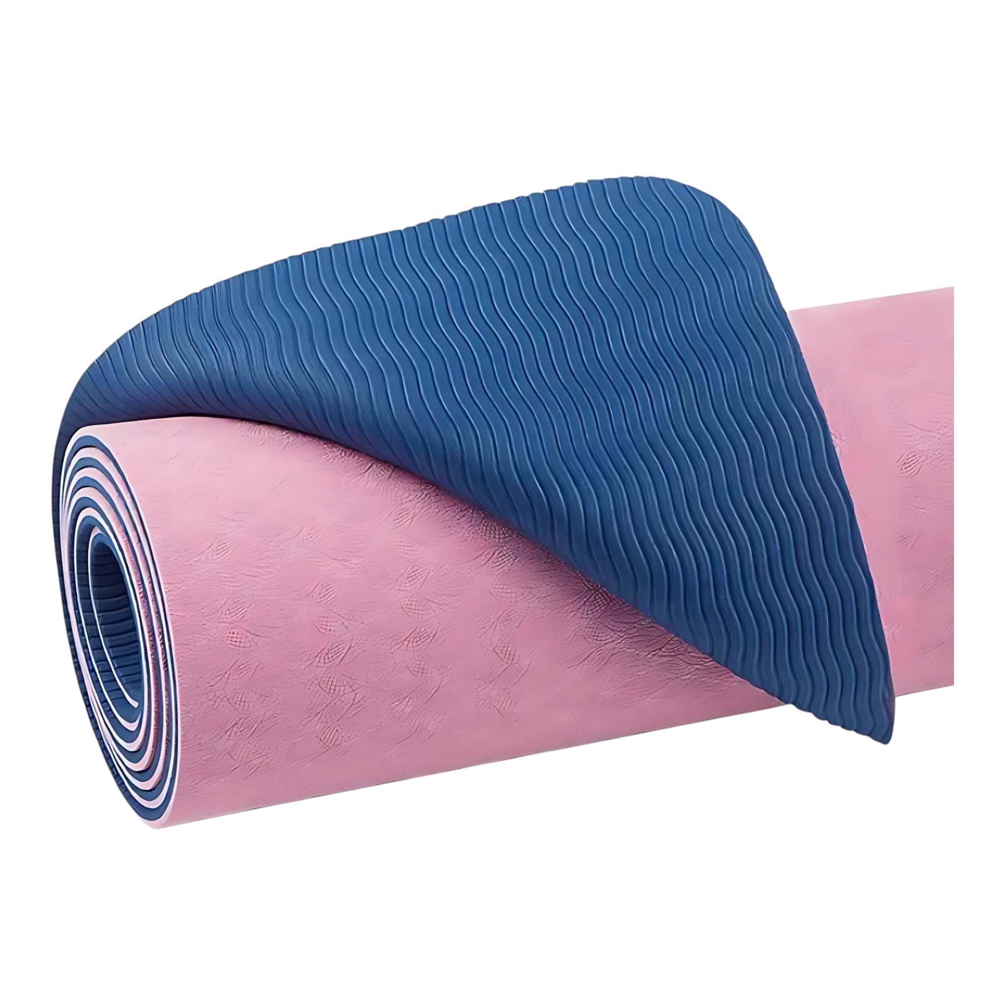 Thick Non-Slip Yoga Mat – Extra Cushion & Stability for Yoga, Pilates & Fitness by Wave & Hang