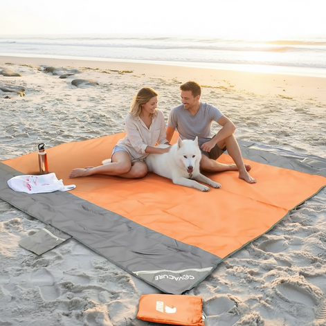 Covacure Extra Large Beach Blanket - Waterproof & Sandproof
