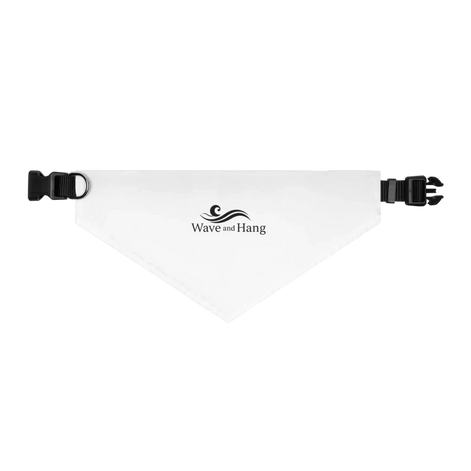 Wave and Hang Pet Bandana Collar | Adjustable Polyester Scarf