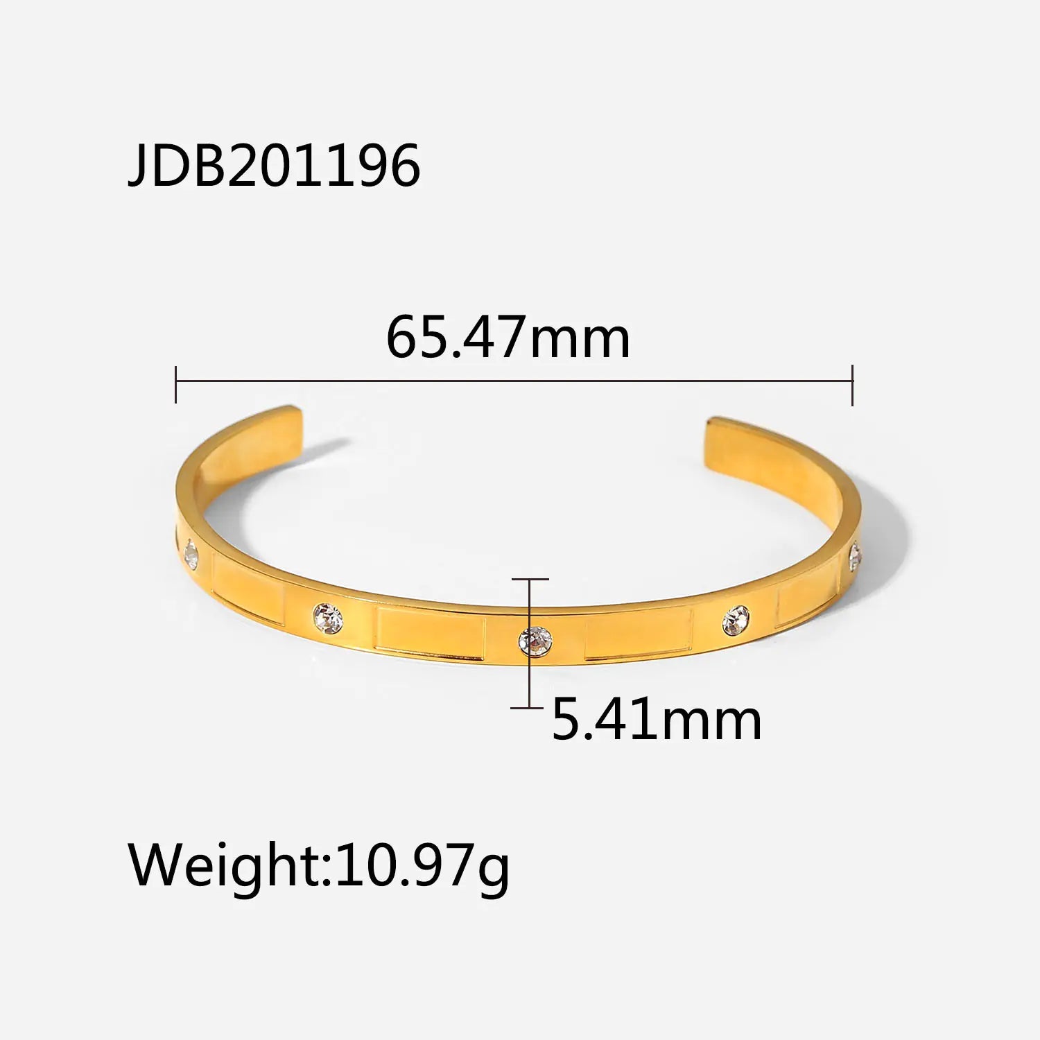 Vintage Stainless Steel Bracelet – Women’s Gold Bangle Jewelry