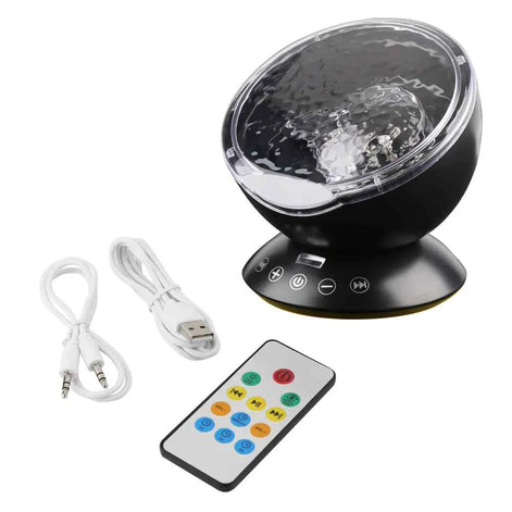 Ocean and Star Projector Lamp – LED Wave Light with Remote Control | Relaxing Night Light for Bedroom, Meditation & Home Decor