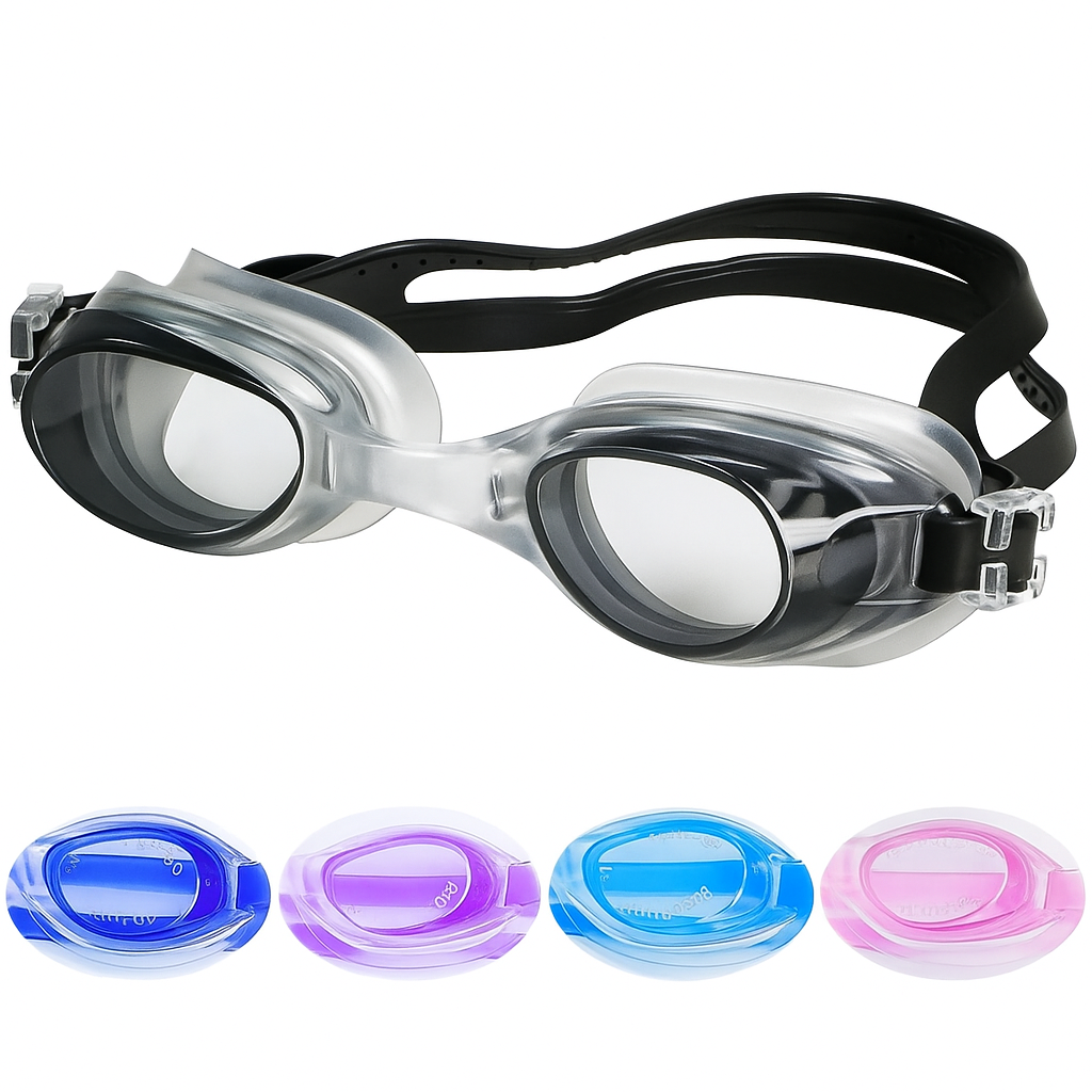 Outdoor Swimming Goggles Anti-Fog Waterproof for Water Sports by Wave & Hang