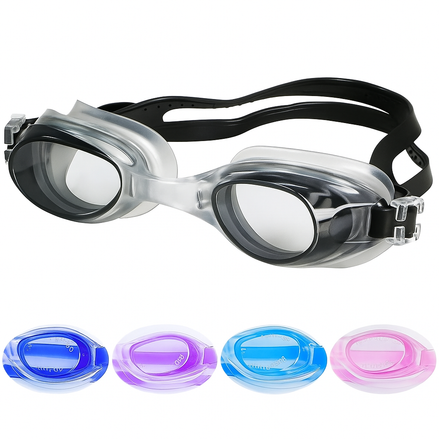 Outdoor Swimming Goggles Anti-Fog Waterproof for Water Sports by Wave & Hang