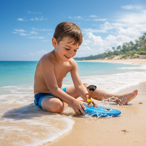 Surfer Dudes Classics Mini-Surfer Toy - Wave-Powered Fun!