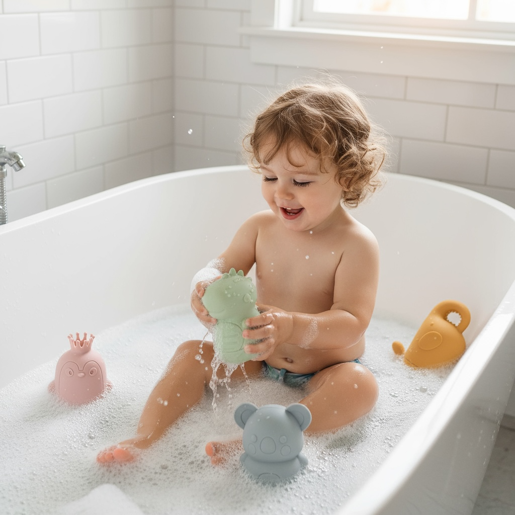 Mold-Free Baby Bath Toys - Fun & Safe Ocean Animals by Wave & Hang