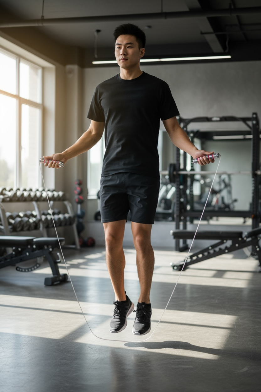 ZCKWENDA Adjustable Jump Rope Set – Boost Cardio & Endurance! by Wave & Hang