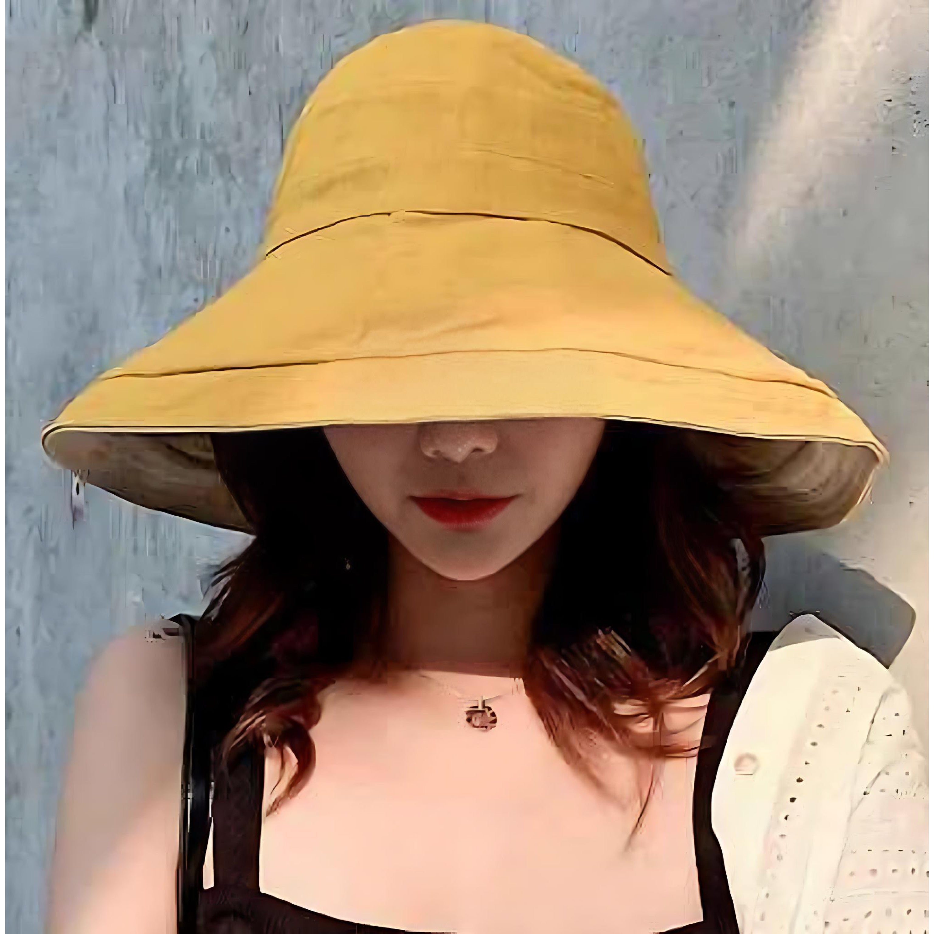 Women's UV Protection Sun Hat | Stylish Wide Brim Shield by Wave & Hang