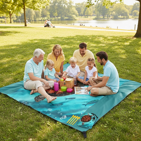 BeeGreen Sandfree Beach Blanket - Waterproof & Extra Large