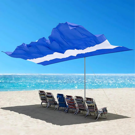 Tenrai Portable Beach Shade - Wind-Resistant for 6 People