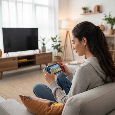 DREAMHAX X7 Plus Handheld Retro Game Console With 10,000 Games Dual Player HDMI 4.3 Inch Red Blue by Wave & Hang