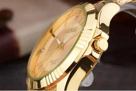 Couple’s Waterproof Quartz Watch – Deluxe Morning Edition, Unisex