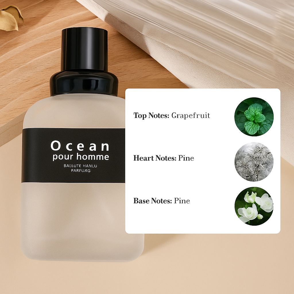 New Gentleman’s Ocean Fragrance for Men | Fresh Long-Lasting 50ml Perfume by Wave & Hang