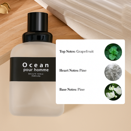 New Gentleman’s Ocean Fragrance for Men | Fresh Long-Lasting 50ml Perfume by Wave & Hang