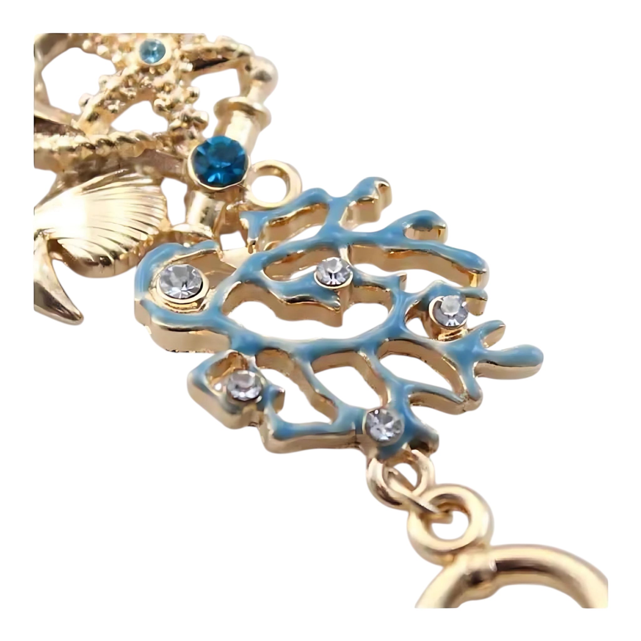 Ocean-Themed Starfish & Anchor Bracelet – 99 Carat Inspired Jewelry by Wave & Hang