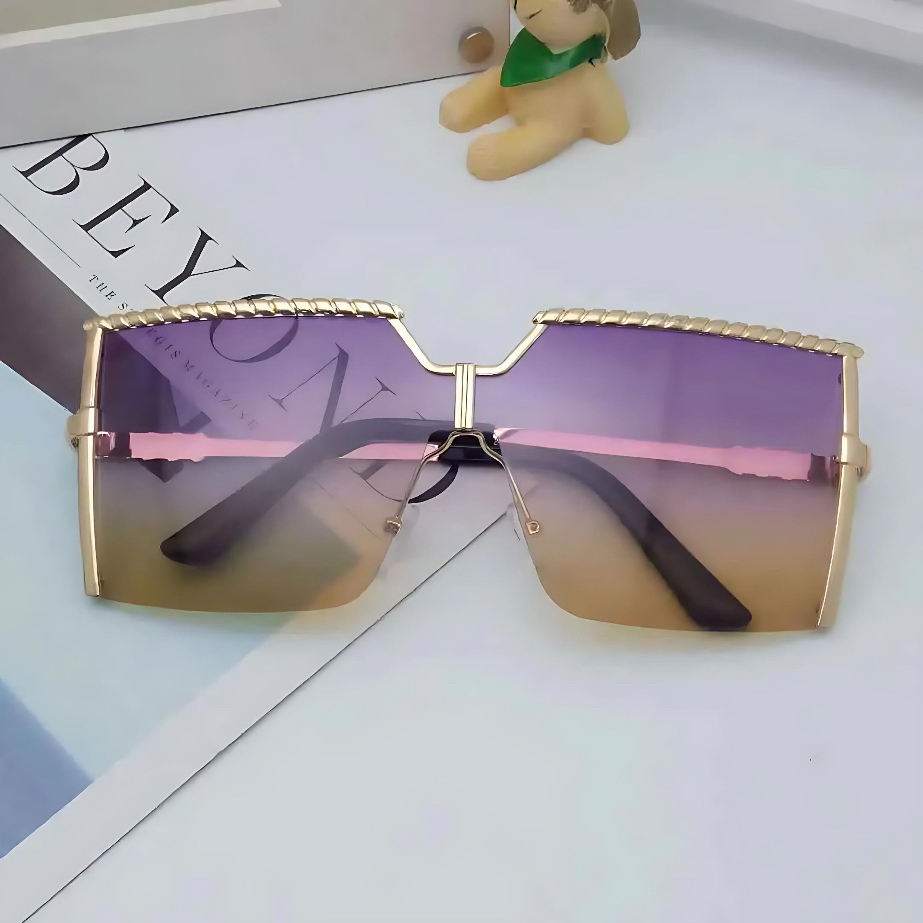 Trendy Frameless Sunglasses | UV400 Ocean Lens Fashion Shades by Wave & Hang
