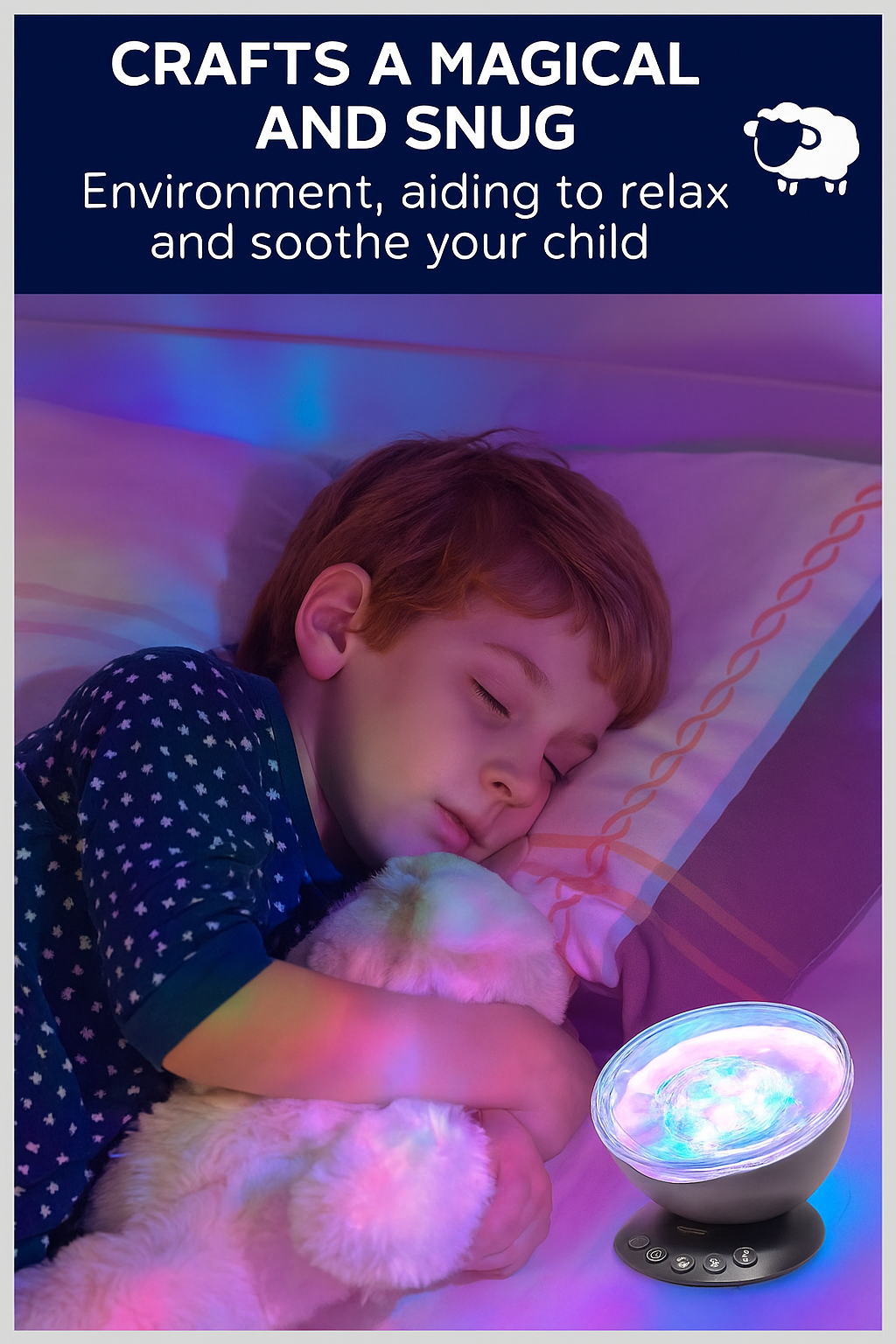 Ocean And Star Projector Lamp LED Wave Light With Remote by Wave & Hang