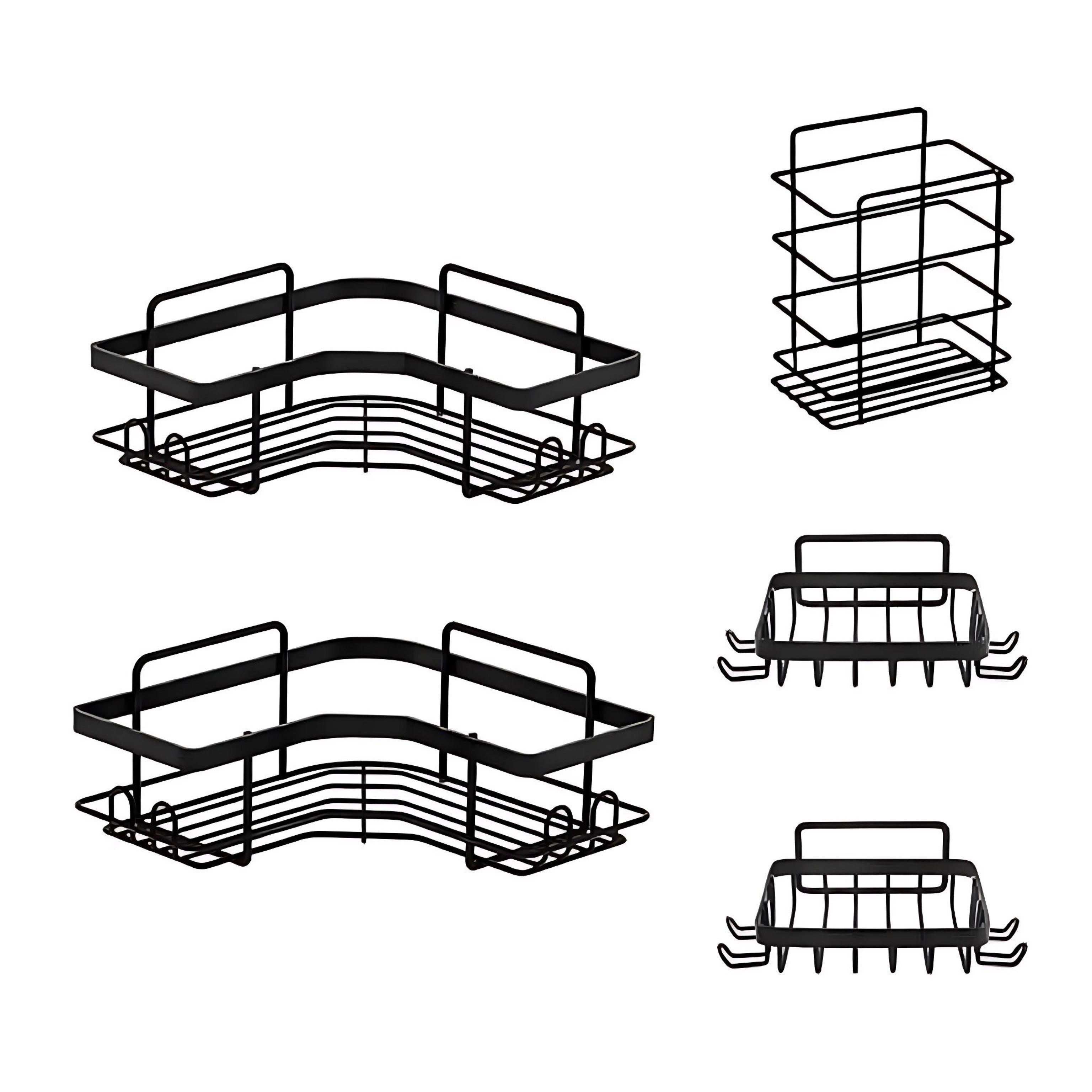 Iron Triangle Bathroom Storage Rack - Stylish Organizing Solution by Wave & Hang