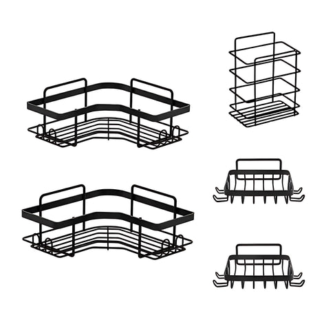 Iron Triangle Bathroom Storage Rack - Stylish Organizing Solution by Wave & Hang