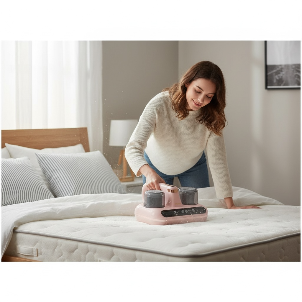 Powerful Cordless Mattress Mite Remover - Effective Allergen Cleaner