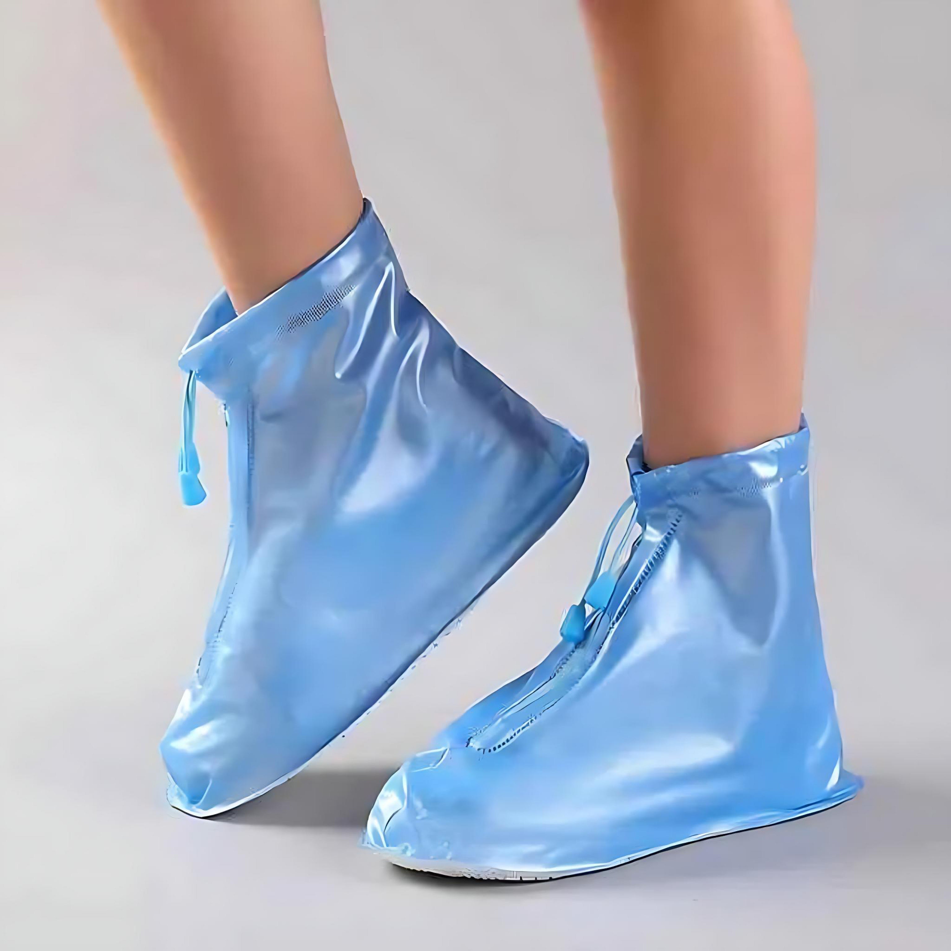 Waterproof Non-Slip Shoe Covers – Reusable PVC Rain Protection by Wave & Hang