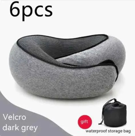 Premium Memory Foam Travel Neck Pillow | Ergonomic U-Shaped Support Cushion for Flights, Car & Office