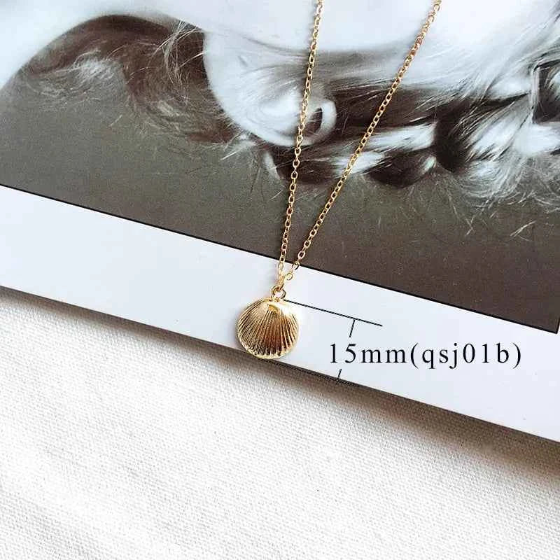 Alloy Shell Necklace | Ocean Life Pendant for Women – Elegant Beach Jewelry Gift