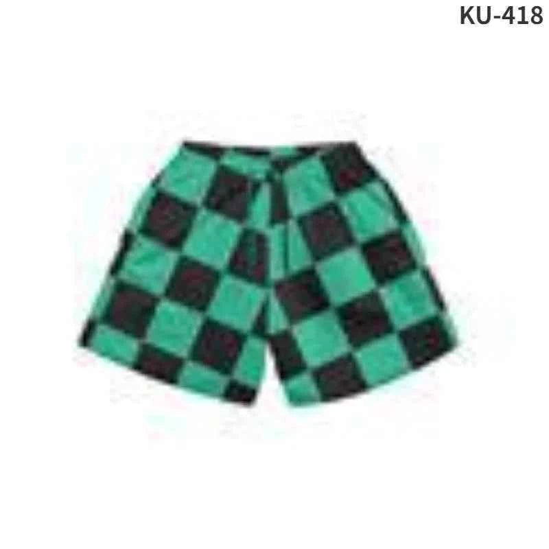 Anime Print Men’s Beach Shorts – Bold Summer Swimwear