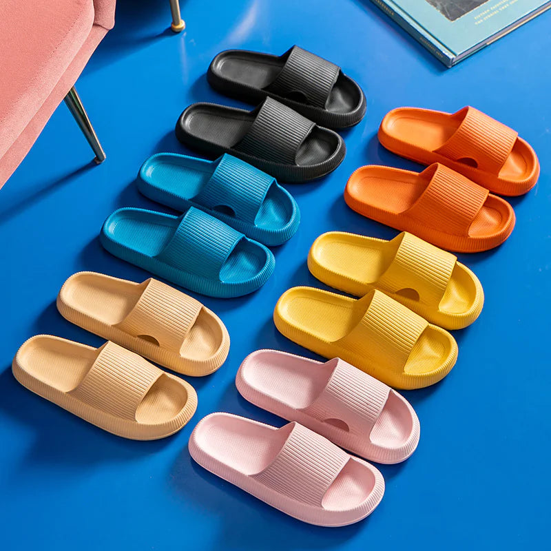 CloudStep™ Platform Beach Slippers – Cushioned Comfort for Summer