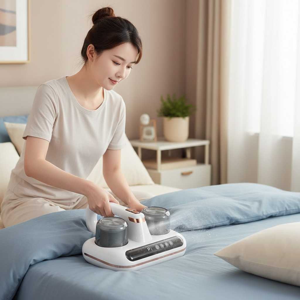 Powerful Cordless Mattress Mite Remover - Effective Allergen Cleaner