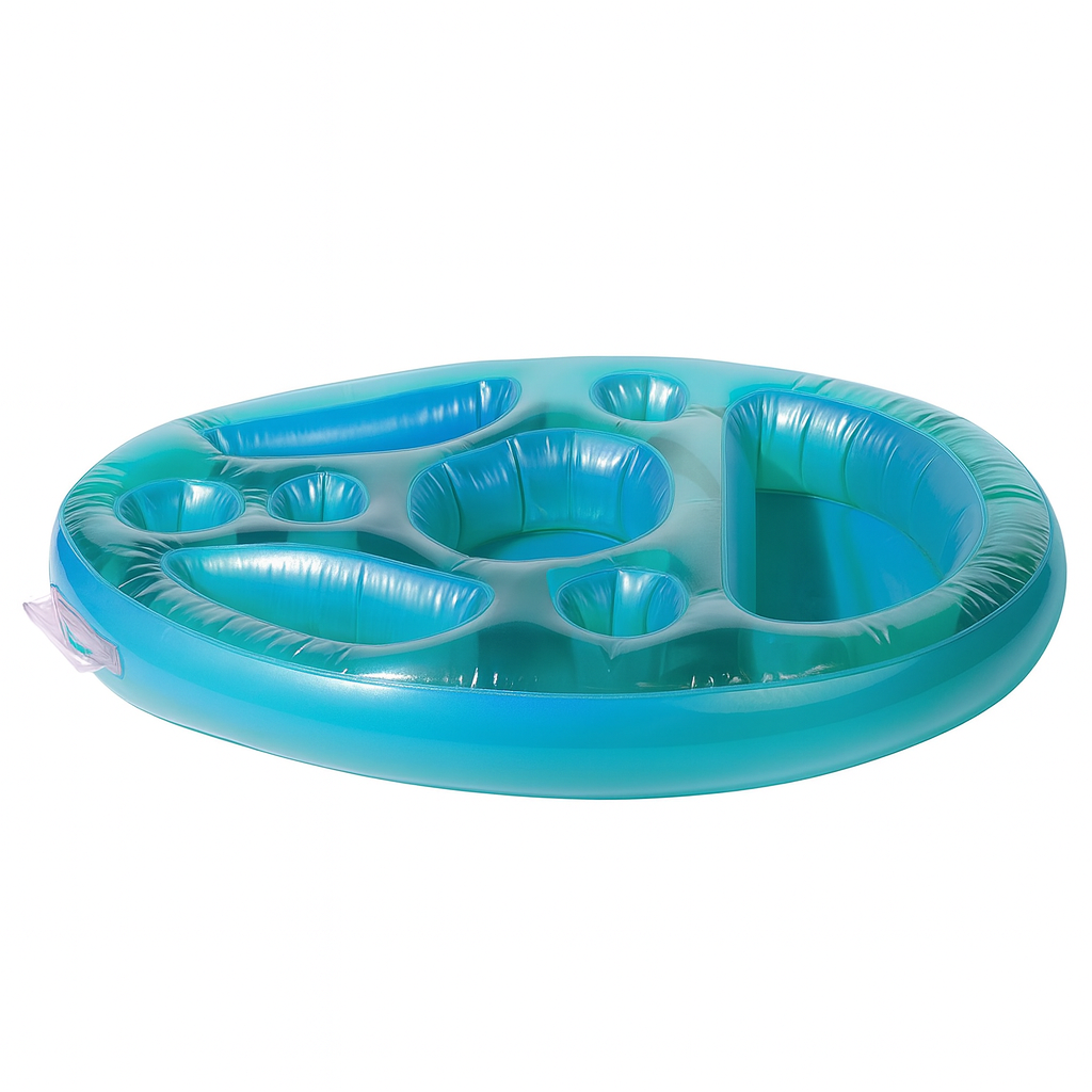 Inflatable Pineapple Pool Drink Holder Floating Snack Tray by Wave & Hang