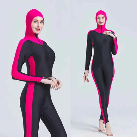 Full-Body Hooded Wetsuit for Men & Women – UV Protection, Quick-Dry Swim & Dive Suit
