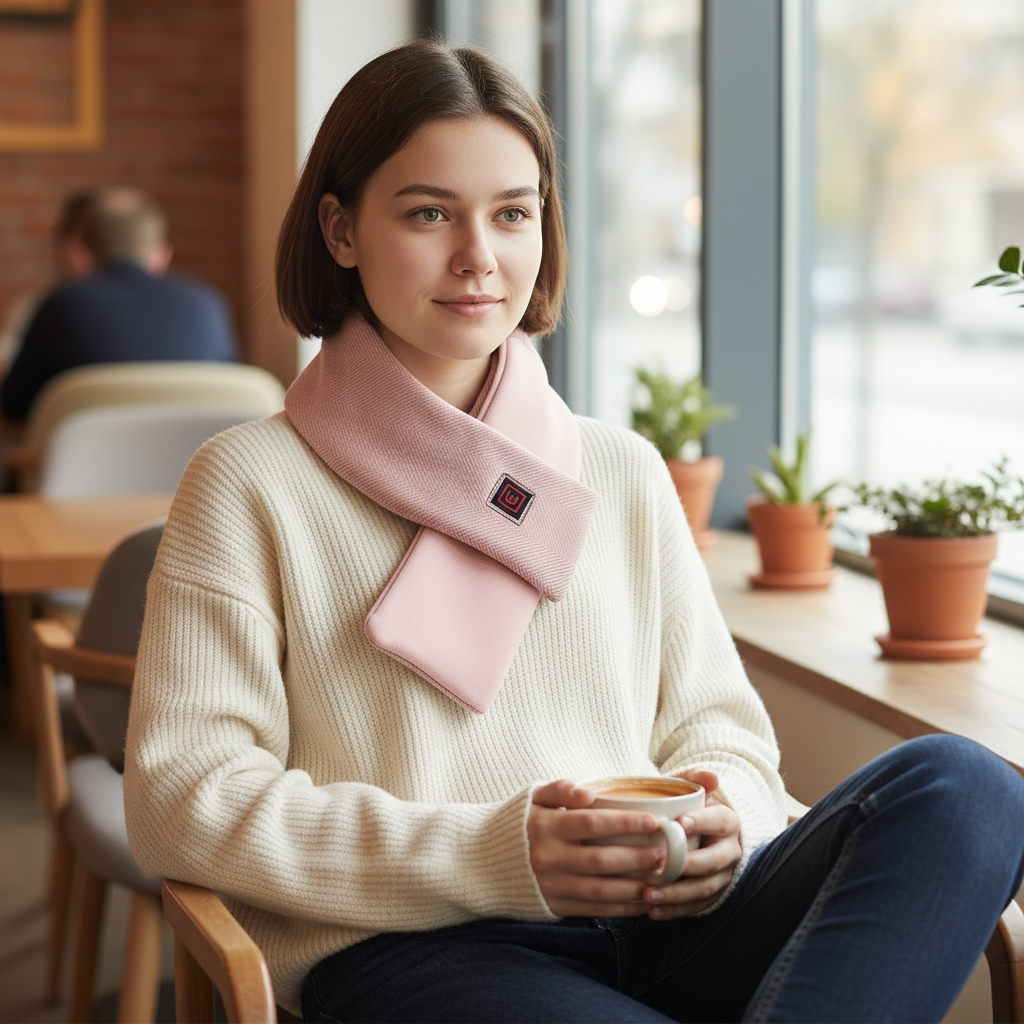 Heated Neck Scarf for Pain Relief | Unisex Comfort by Wave & Hang