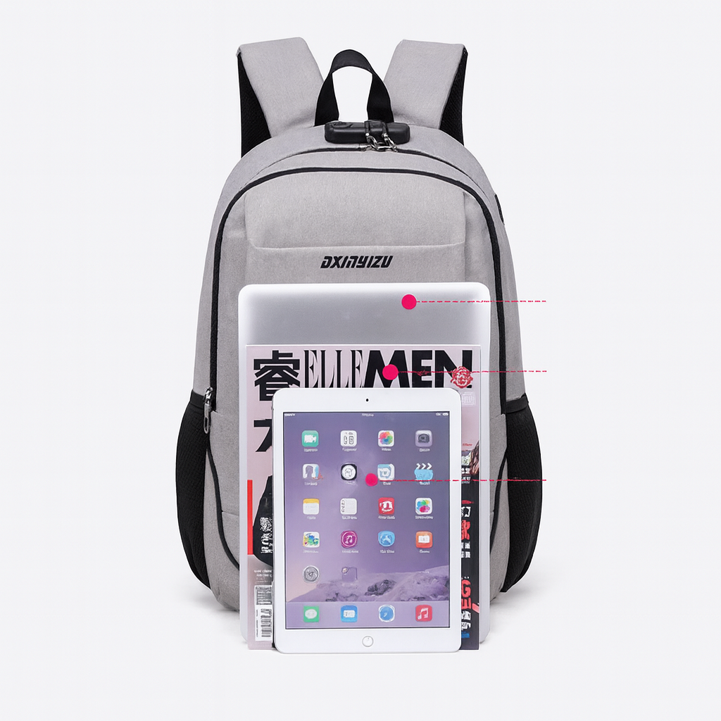 Dual Leisure Travel Laptop Backpack – Waterproof, Lightweight & Multi-Compartment